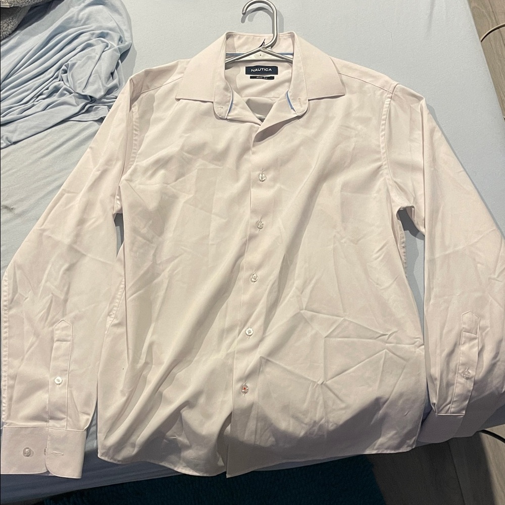 Nautica Men's Classic White Dress Shirt